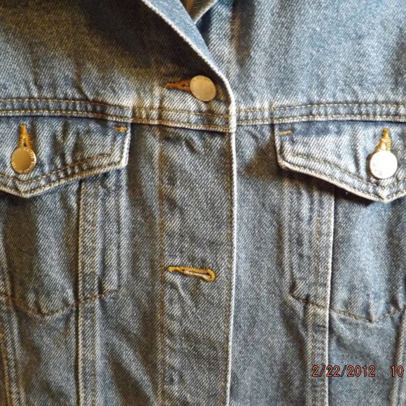 Divided HM Women's Size 6 100% Cotton Blue Denim Jacket - Picture 5 of 14